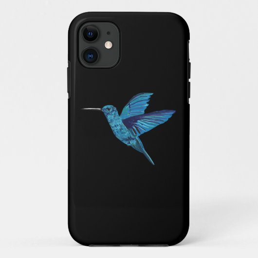 Blue Himmingbird Case-Mate iPhone Case (Achterkant)