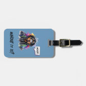 Blue Hip Hop Rottweiler Bagagelabel (Voorkant horizontaal)