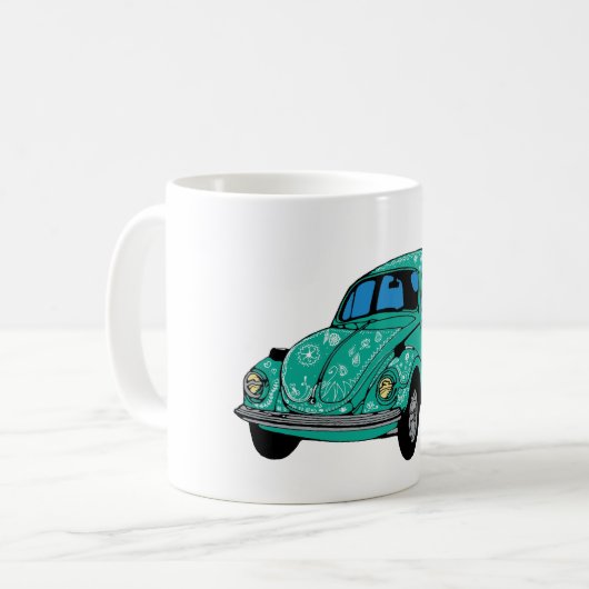 Blue Hippie Car Classic Mok (Voorkant links)