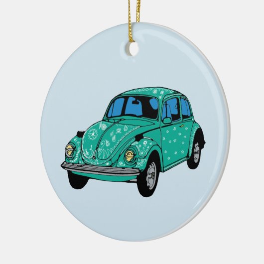 Blue Hippie Car Ornament (Links)