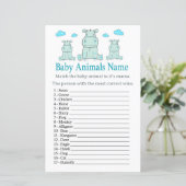 Blue Hippo Baby Animals Name Game (Staand voorkant)