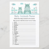 Blue Hippo Baby Animals Name Game (Voorkant)