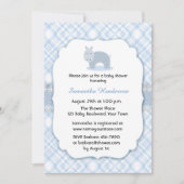 Blue Hippo, Baby shower Kaart (Voorkant)