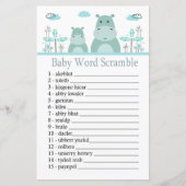 Blue Hippo Baby word scramble game (Voorkant)