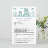 Blue Hippo Hoe goed ken je baby shower? (Staand voorkant)