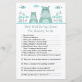 Blue Hippo Hoe goed ken je baby shower? (Voorkant)