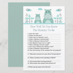 Blue Hippo Hoe goed ken je baby shower?