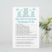 Blue Hippo Hoe goed ken je baby shower game? (Staand voorkant)