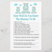 Blue Hippo Hoe goed ken je baby shower game? (Voorkant)