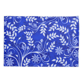 Blue Hmong Decorative Floral Pattern Kussensloop