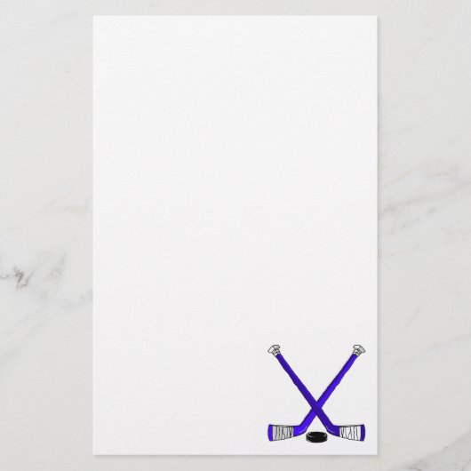 Blue Hockey Briefpapier (Voorkant)
