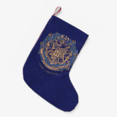 Blue HOGWARTS™ Crest Holiday Wreate Kleine Kerstsok (Voorkant (Hangend))