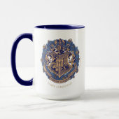 Blue HOGWARTS™ Crest Holiday Wreate Mok (Links)