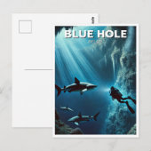 Blue Hole Belize Scuba Diving Briefkaart (Voorkant / Achterkant)