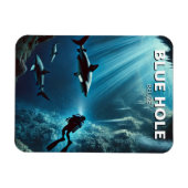 Blue Hole Belize Scuba Diving Magneet (Horizontaal)