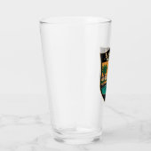 Blue Hole New Mexico Travel Art Badge Glas (Rechts)