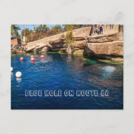 Blue Hole op Route 66 Briefkaart