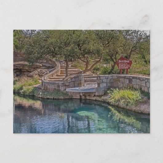 Blue Hole op Route 66 Briefkaart (Voorkant)