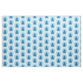 Blue Holiday Fabric Blue KerstTree Fabrics Stof (Fat Quarter)