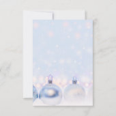 Blue HOLIDAY PARTY Kantoor Bedrijf Werknemers Kaart (Achterkant)