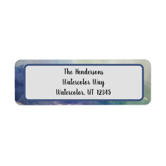 Blue Holiday Retouradres Etiket (Voorkant)