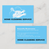 Blue Home Cleaning Service Visitekaartje (Voorkant / Achterkant)
