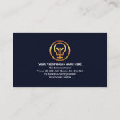 Blue Home Electric Power Line Electricia-service Visitekaartje (Achterkant)