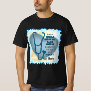 Blue Home Health Care verpleegster T-Shirt