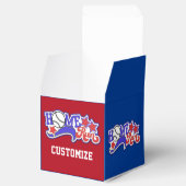 Blue Home run Baseball Cube Bedankdoosjes (Geopend)