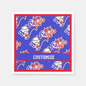 Blue Home Run Baseball Servet (Voorkant)