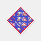 Blue Home Run Baseball Servet (Hoek)