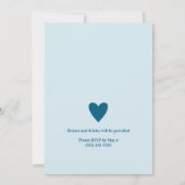 Blue Home Sweet Home Gepersonaliseerde housewarmin Kaart (Achterkant)