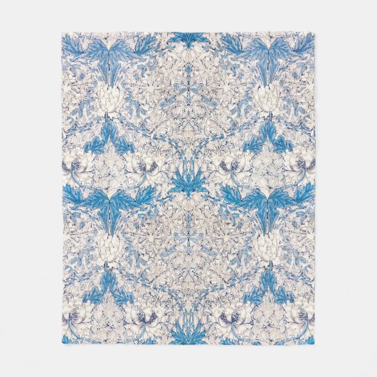 Blue Honeysuckle (van William Morris) Fleece Deken (Voorkant)
