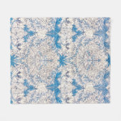 Blue Honeysuckle (van William Morris) Fleece Deken (Voorkant (Horizontaal))