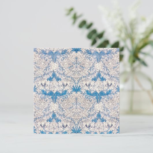 Blue Honeysuckle (van William Morris) Kaart (Staand voorkant)