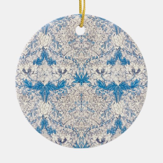 Blue Honeysuckle (van William Morris) Keramisch Ornament (Voorkant)