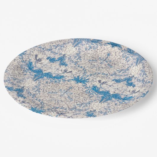 Blue Honeysuckle (van William Morris) Papieren Bordje (Gekanteld)