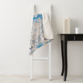 Blue Honeysuckle (van William Morris) Sherpa Deken (In situ)