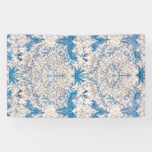 Blue Honeysuckle (van William Morris) Spandoek (Horizontaal)