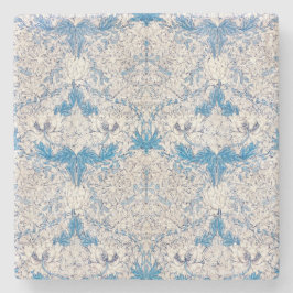 Blue Honeysuckle (van William Morris) Stenen Onderzetter
