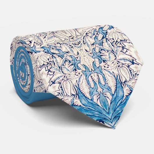 Blue Honeysuckle (van William Morris) Stropdas (Opgerold)
