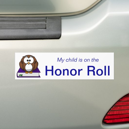 Blue Honor Roll Bumpersticker (Op auto)