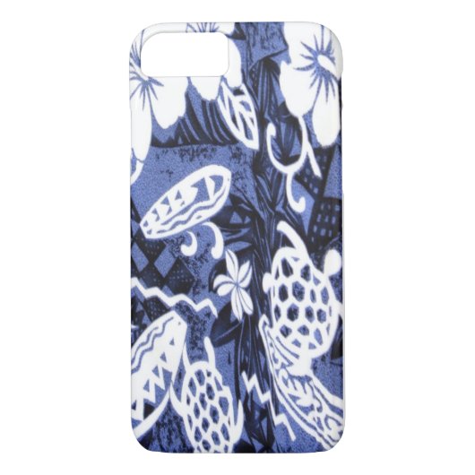 Blue Honu Hawaiian Print Case-Mate iPhone Case (Achterkant)