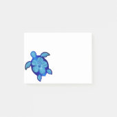 Blue Honu Turtle en Hibiscus Post-it® Notes (Voorkant)