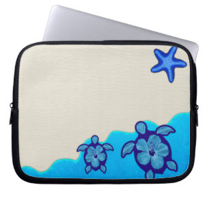 Blue Honu Turtles Laptop Sleeve