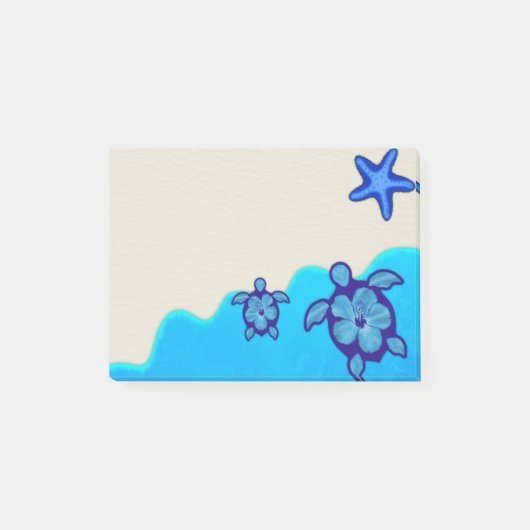 Blue Honu Turtles Post-it® Notes (Voorkant)