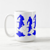 Blue Hoody Bicycle Mok (Links)