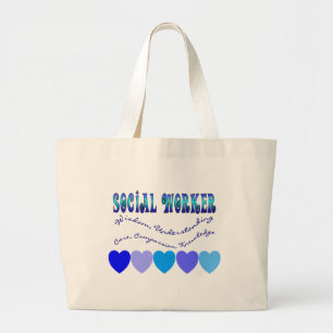 BLUE-HOORZITTINGEN GROTE TOTE BAG