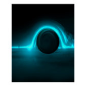 Blue Horizon Blackhole Glansy Poster (Voorkant)