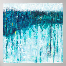 Blue Horizon - Blue Abstract Art